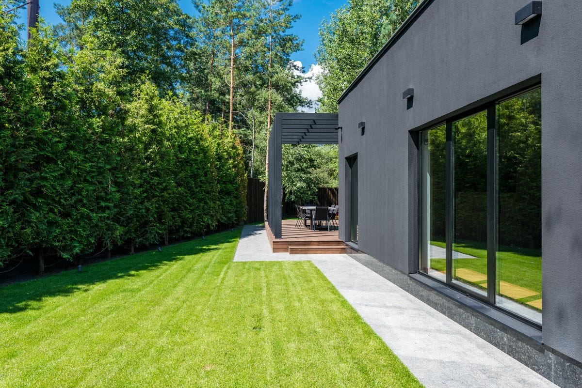 Modern house exterior representing properties for sale in Nashik by Sham Homes